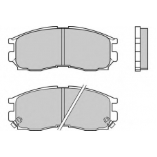 12-0509 E.T.F. Комплект тормозных колодок, дисковый тормоз