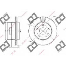 BD1692 DJ PARTS Тормозной диск