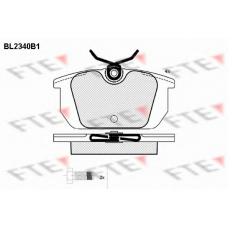 BL2340B1 FTE Комплект тормозных колодок, дисковый тормоз