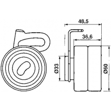 VKM 72500 SKF Натяжной ролик, ремень грм