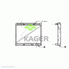 31-1679 KAGER Радиатор, охлаждение двигателя