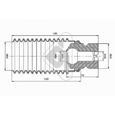 KP056 HUTCHINSON Пылезащитный комплект, амортизатор