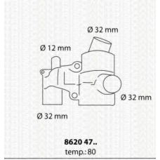 8620 4780 TRISCAN Термостат, охлаждающая жидкость