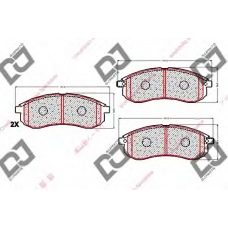 BP1819 DJ PARTS Комплект тормозных колодок, дисковый тормоз