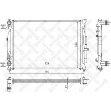 10-25288-SX STELLOX Радиатор, охлаждение двигателя