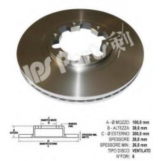 IBT-1171 IPS Parts Тормозной диск