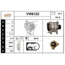 VW8122 SNRA Генератор