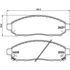 P 56 096 BREMBO Комплект тормозных колодок, дисковый тормоз