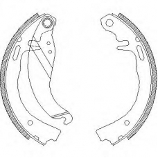 Z4073.00 WOKING Комплект тормозных колодок