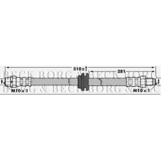 BBH6924 BORG & BECK Тормозной шланг