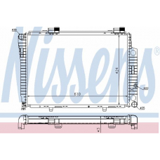62618 NISSENS Радиатор, охлаждение двигателя