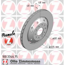 100.3346.75 ZIMMERMANN Тормозной диск