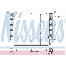 65514 NISSENS Радиатор, охлаждение двигателя