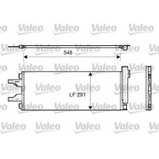 814069 VALEO Конденсатор, кондиционер