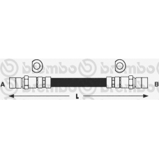 T 15 010 BREMBO Тормозной шланг