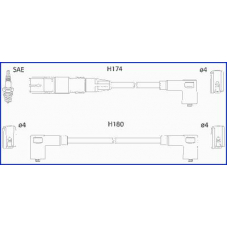 134808 Huco Комплект проводов зажигания