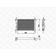 350213685000 MAGNETI MARELLI Радиатор, охлаждение двигател