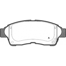 BPA0402.02 OPEN PARTS Комплект тормозных колодок, дисковый тормоз