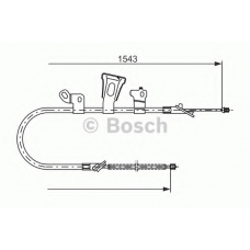 1 987 477 548 BOSCH Трос, стояночная тормозная система