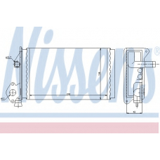 73964 NISSENS Теплообменник, отопление салона