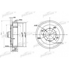 PDR1112 PATRON Тормозной барабан