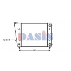 040160N AKS DASIS Радиатор, охлаждение двигателя
