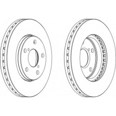 DDF748-1 FERODO Тормозной диск