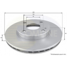 ADC0441V COMLINE Тормозной диск