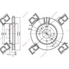 BD1245 DJ PARTS Тормозной диск