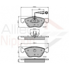 ADB11772 COMLINE Комплект тормозных колодок, дисковый тормоз