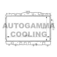100996 AUTOGAMMA Радиатор, охлаждение двигателя