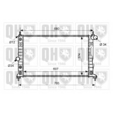 QER2498 QUINTON HAZELL Радиатор, охлаждение двигателя