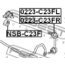 0223-C23FR FEBEST Тяга / стойка, стабилизатор