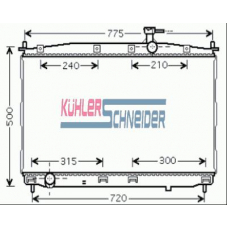 5700551 KUHLER SCHNEIDER Радиатор, охлаждение двигател