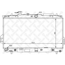 10-25307-SX STELLOX Радиатор, охлаждение двигателя
