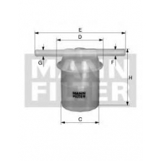 WK 42/80 MANN-FILTER Топливный фильтр