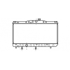 TO2123 AVA Радиатор, охлаждение двигателя