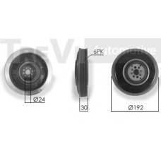 PC1021 TREVI AUTOMOTIVE Ременный шкив, коленчатый вал