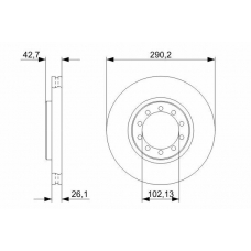 0 986 479 342 BOSCH Тормозной диск