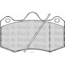 BBP2259 BORG & BECK Комплект тормозных колодок, дисковый тормоз