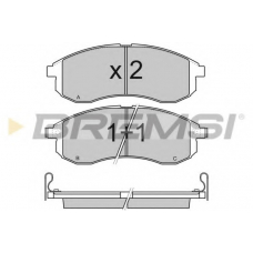 BP3132 BREMSI Комплект тормозных колодок, дисковый тормоз