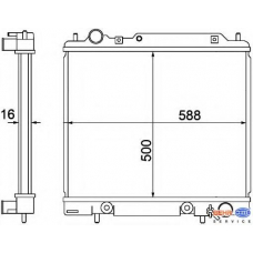 8MK 376 770-311 HELLA Радиатор, охлаждение двигателя