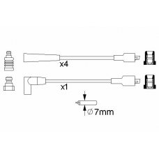 0 986 356 749 BOSCH Комплект проводов зажигания