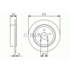 0 986 479 A79 BOSCH Тормозной диск