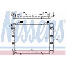 62712 NISSENS Радиатор, охлаждение двигателя