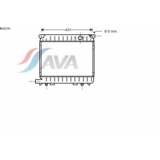 BW2141 AVA Радиатор, охлаждение двигателя