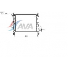 RT2217 AVA Радиатор, охлаждение двигателя