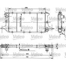 730051 VALEO Радиатор, охлаждение двигателя