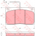 GDB443 TRW Комплект тормозных колодок, дисковый тормоз