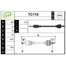 TC119 SERA Приводной вал